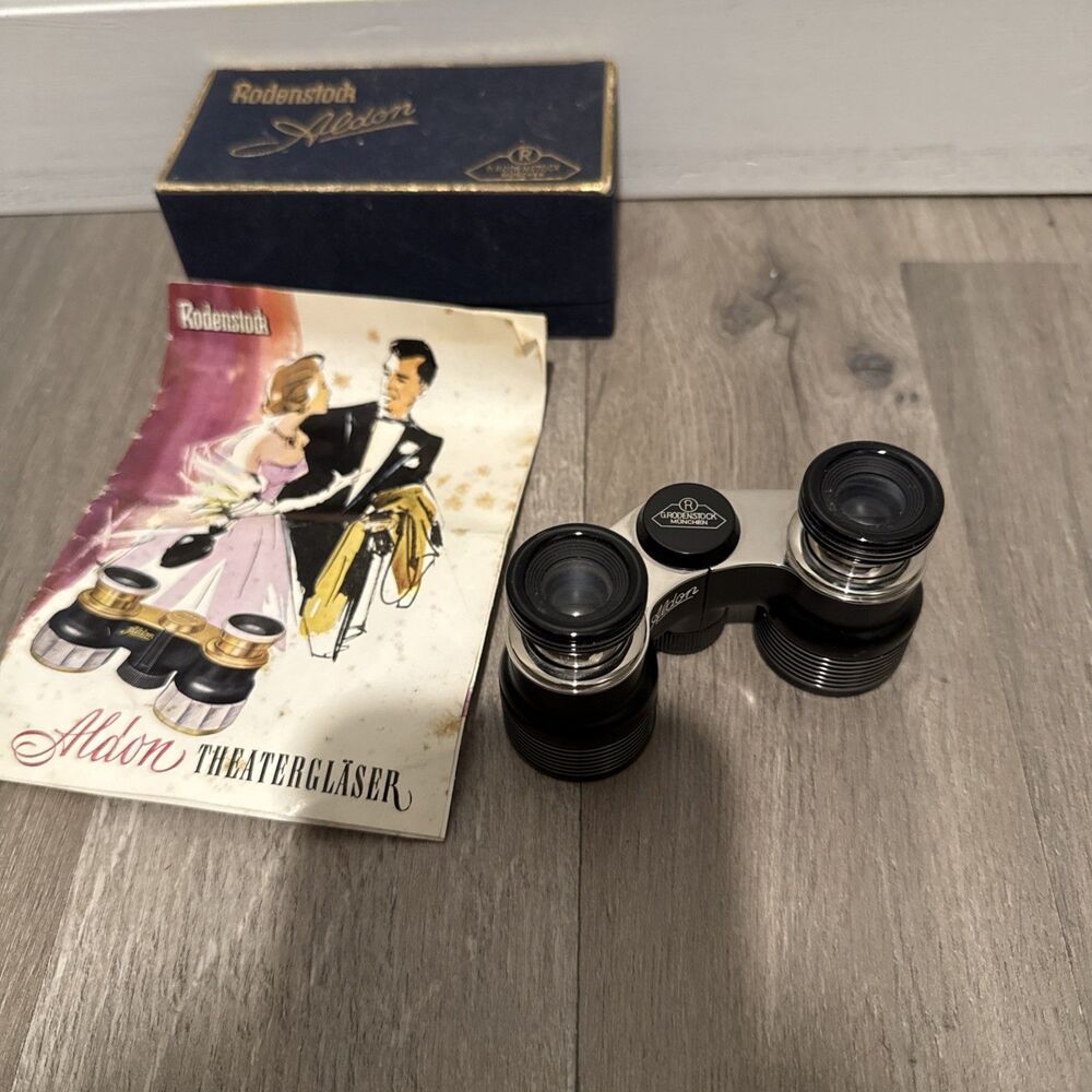 Vintage c1940s Aldon Opera Binoculars by G. Rodenstock Munchen - Germany
